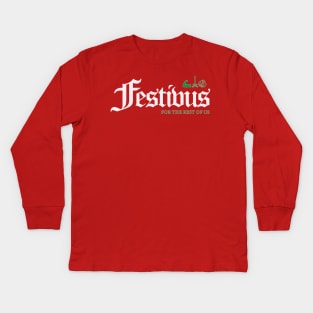 Festivus Gothic Style Kids Long Sleeve T-Shirt